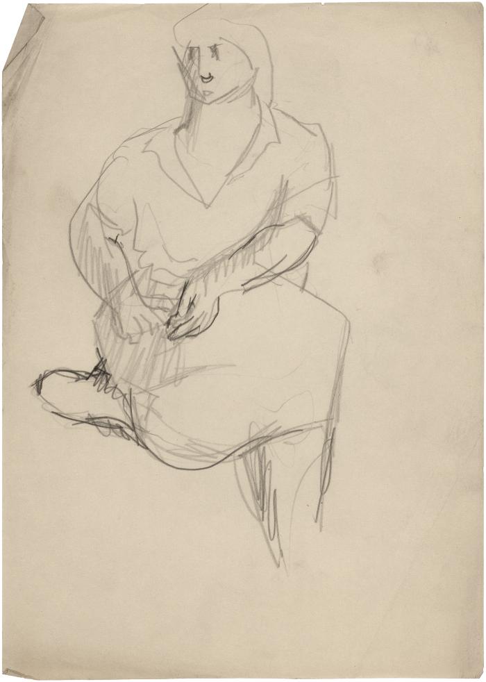 [Seated woman]
