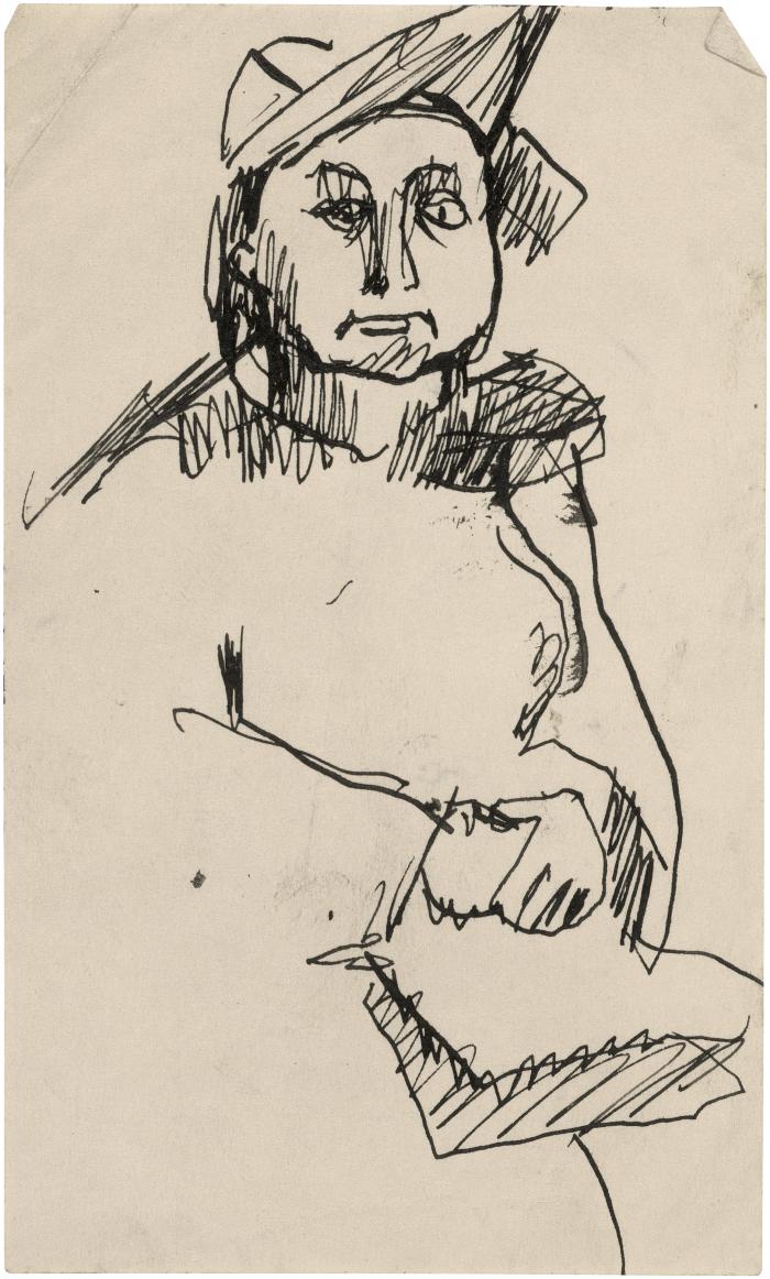 [Seated woman]