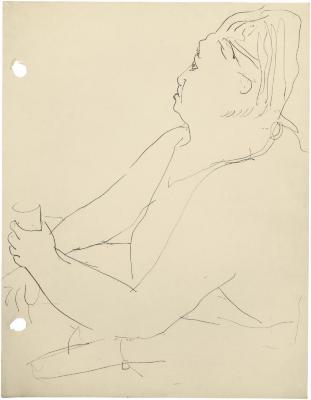 [Seated woman]