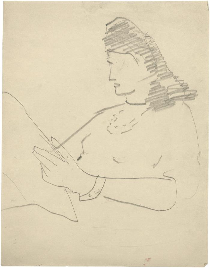 [Woman reading]