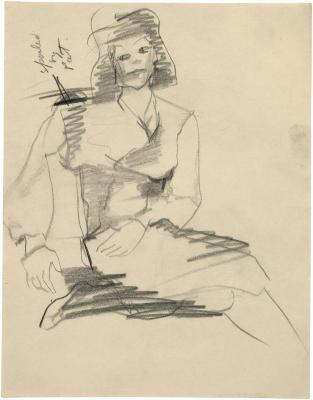 [Seated woman]