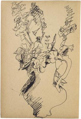 [Vase of flowers] The Scribble-In Book, page 15