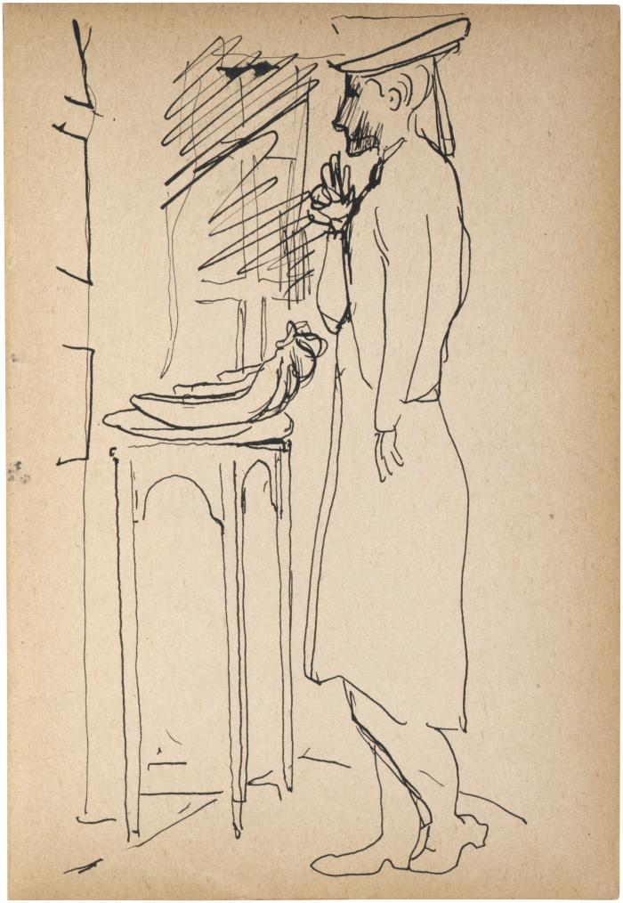 [Woman standing by window] The Scribble-In Book, page 125