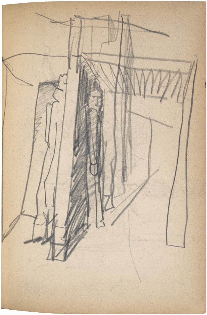 [Figures on subway platform] The Scribble-In Book, page 93