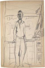 [Young man before window] The Scribble-In Book, page 109