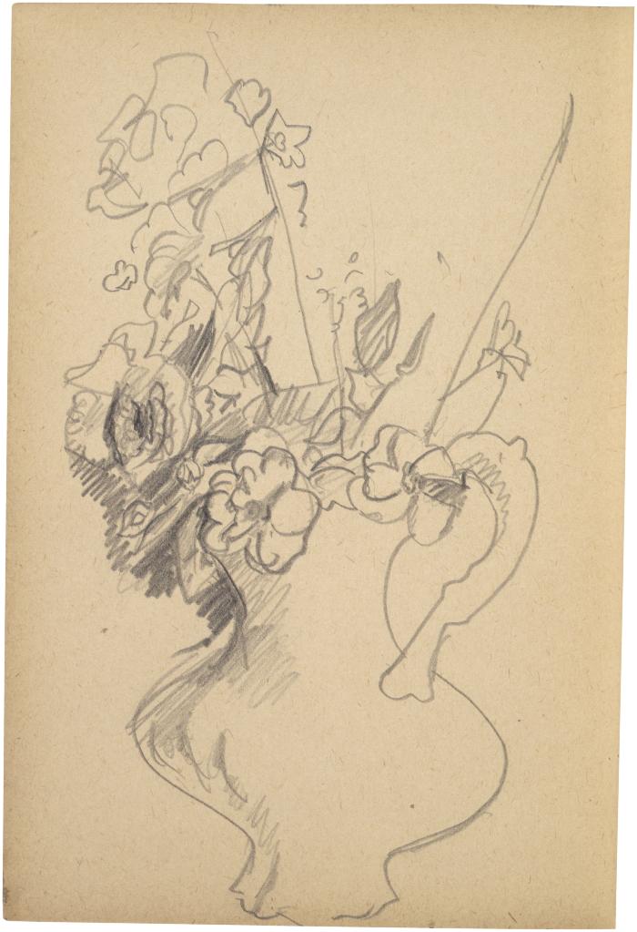 [Vase of flowers] The Scribble-In Book, page 13