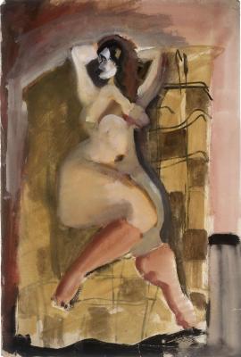 [Reclining female nude]