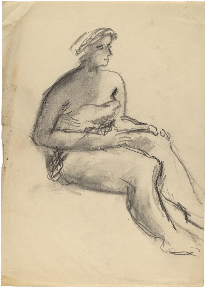 [Seated woman]