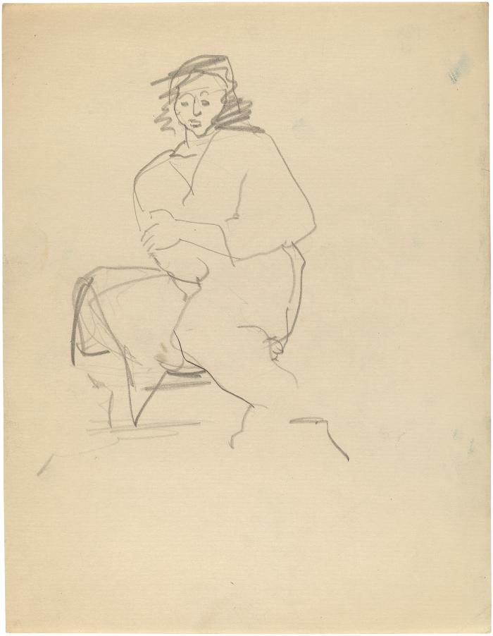 [Seated woman]