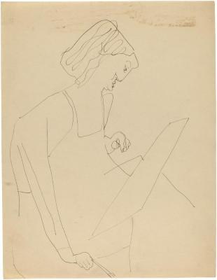 [Woman painting]
