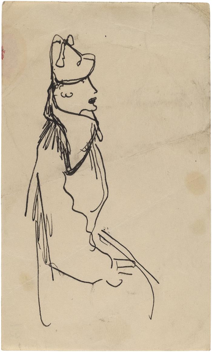 [Seated woman]