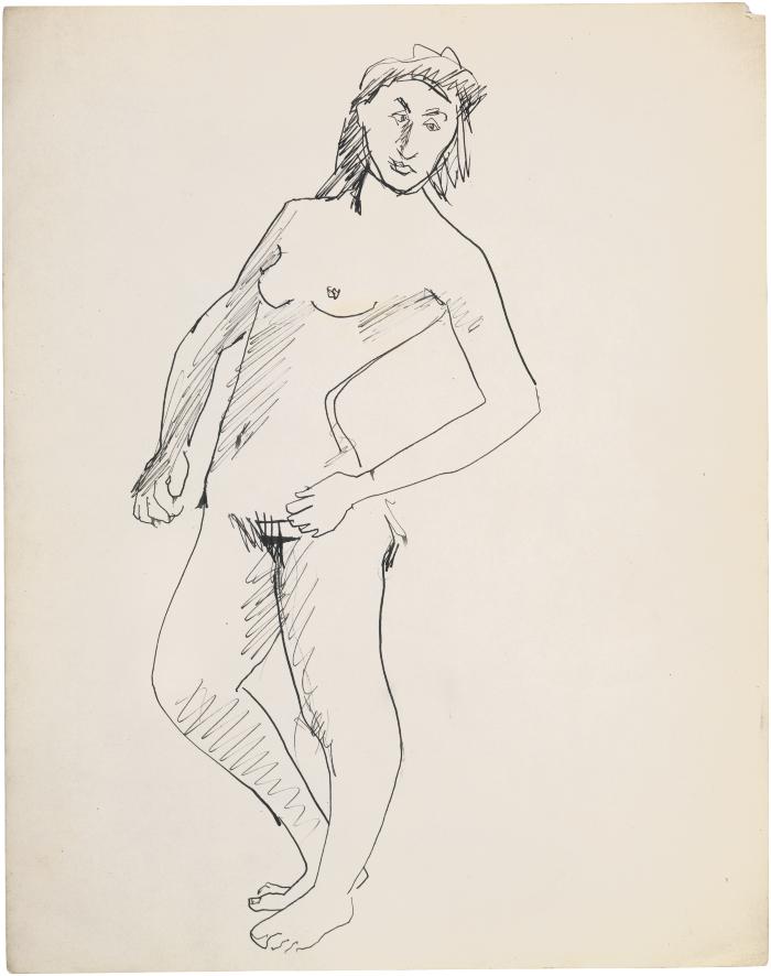 [Standing female nude]