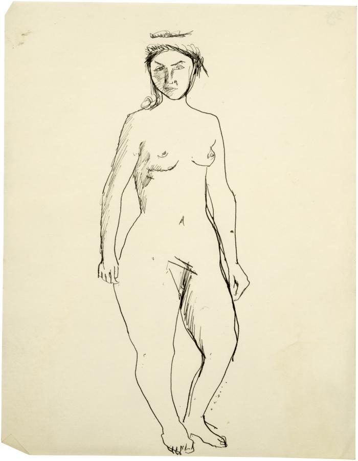 [Standing female nude]