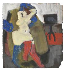 [Reclining female nude]