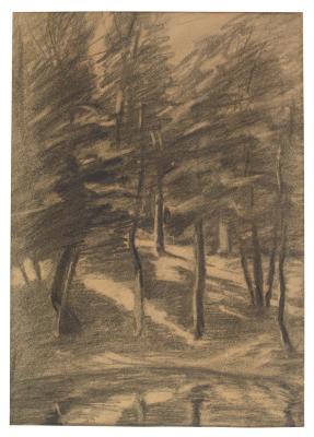 [Trees and pond]