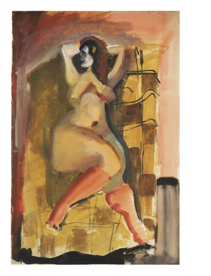 [Reclining female nude]