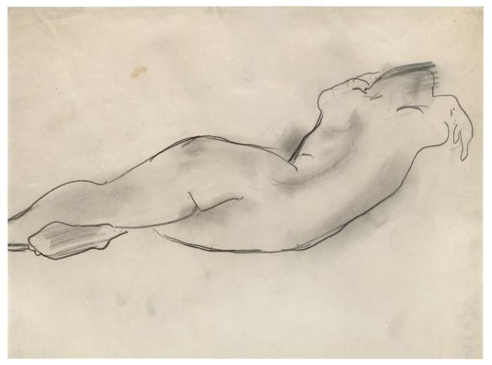 [Reclining female nude]