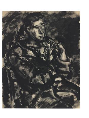 [Seated woman]