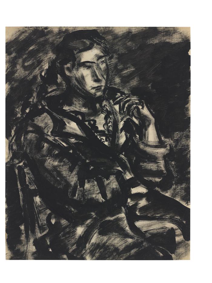 [Seated woman]