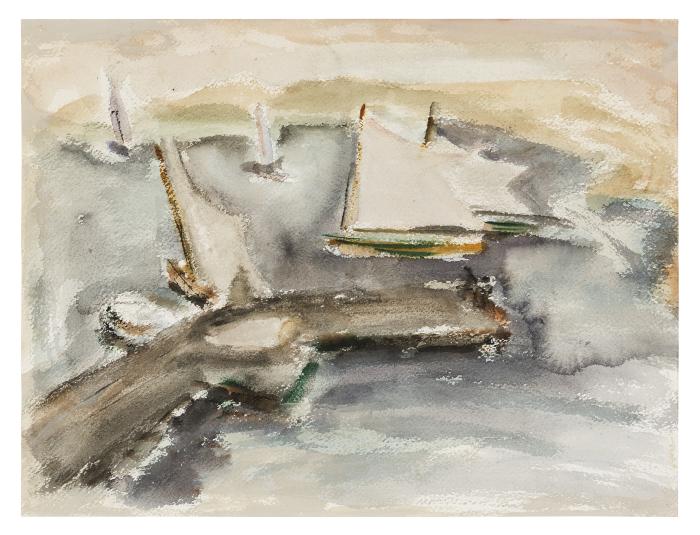 [Dock with sailboats]