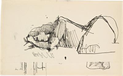 [Sleeping woman] Marshall Jenkins Sketchbook, page 31