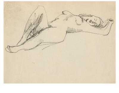 [Reclining female nude]