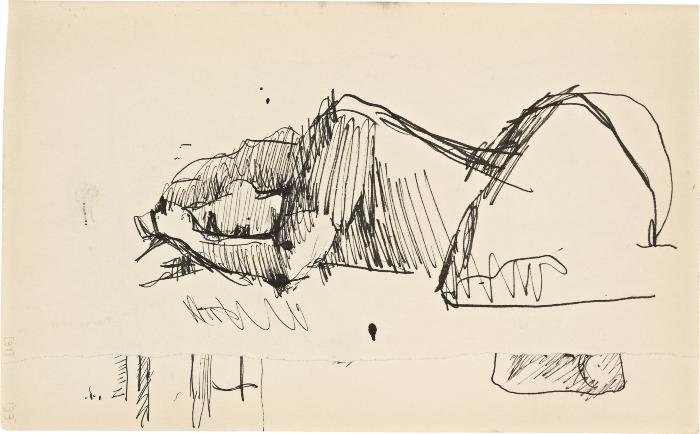 [Sleeping woman] Marshall Jenkins Sketchbook, page 31