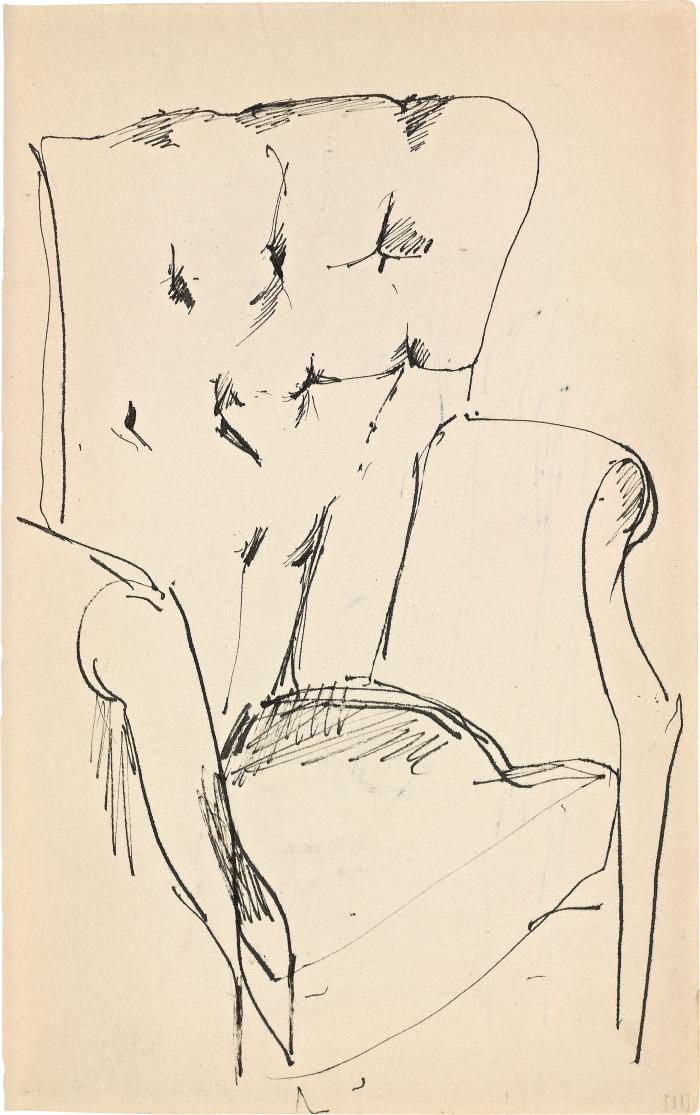 [Armchair], Marshall Jenkins Sketchbook, page 11